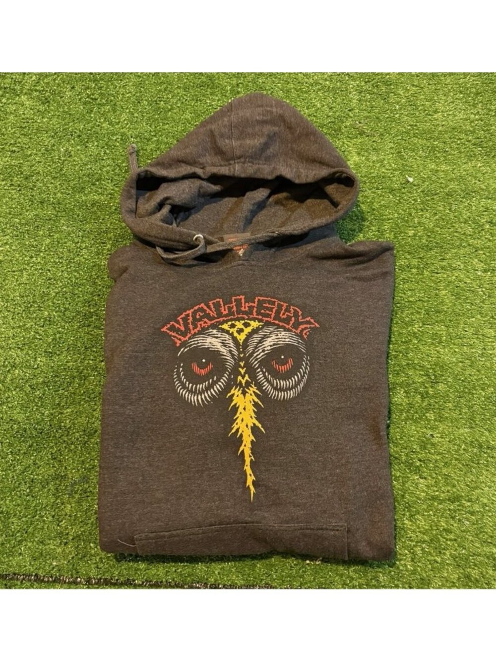Powell Peralta hoodie mens medium gray mike vallely owl skatebaord pullover